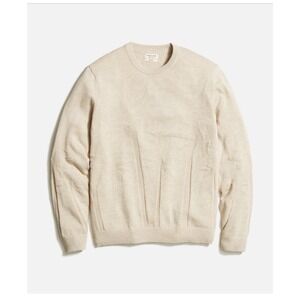 Marine Layer Palm Tree Embroidered Scenic Crewneck Sweater Oatmeal Archive XL